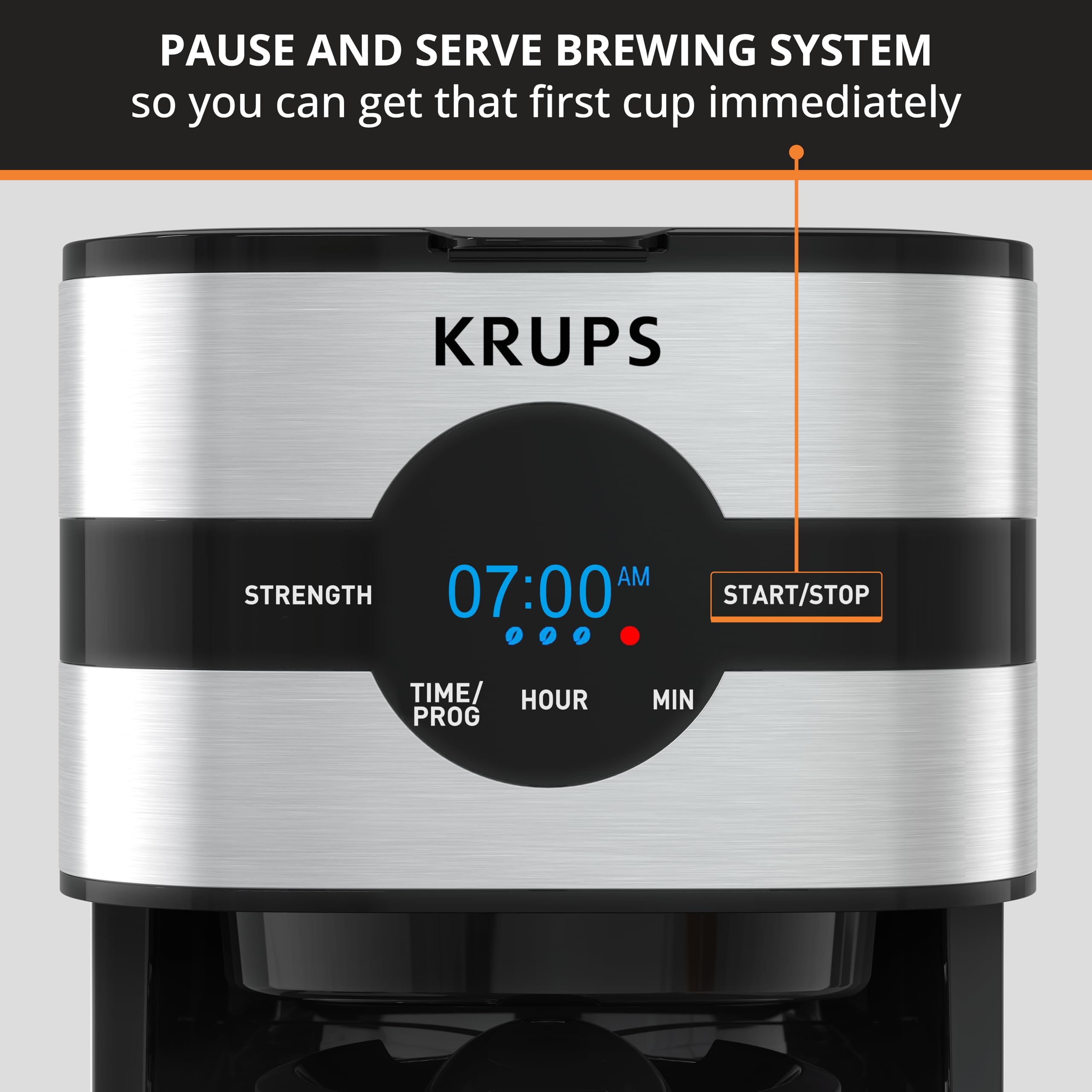 Amazon | Krups Simply Brew ステンレススチール ドリップコーヒー